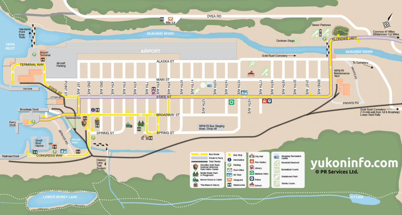 Skagway Maps Yukon Territory Information