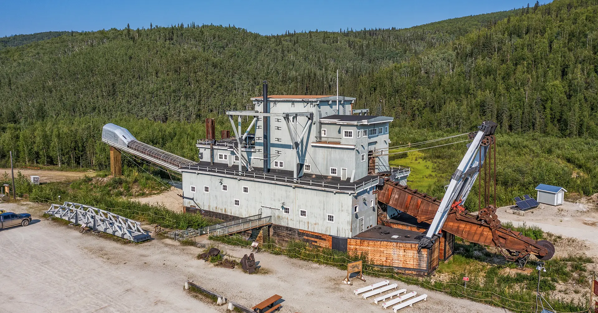 Aerial photo of Dredge No. 4 DJI_0779 dawson city klondike region attraction